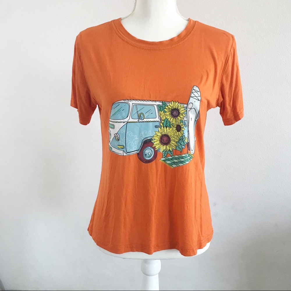 Orange Graphic Tee